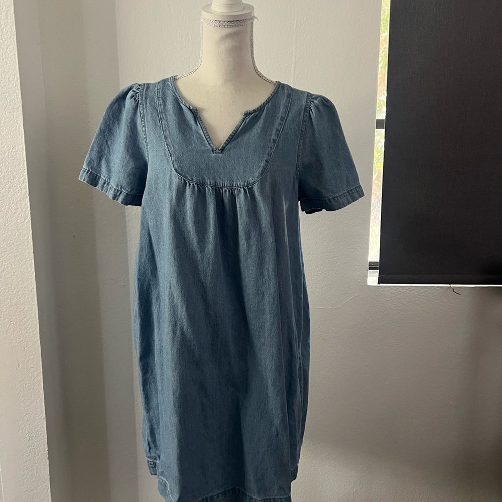 Madewell Light Blue‎ Denim Dress - Picture 2 of 9
